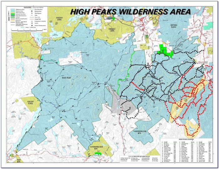 Adirondack Trail Maps Hikes