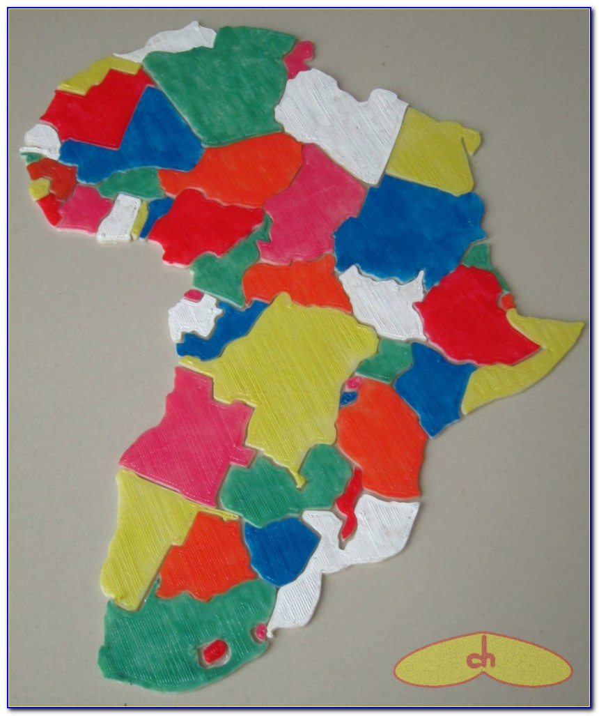 Africa Map Jigsaw Puzzles 1000 Pieces