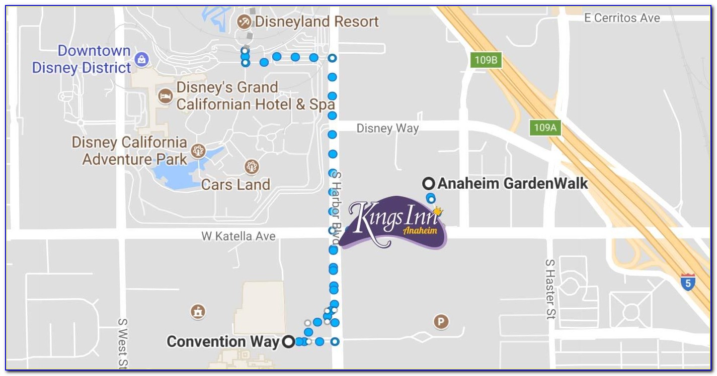 Anaheim Convention Hotel Map