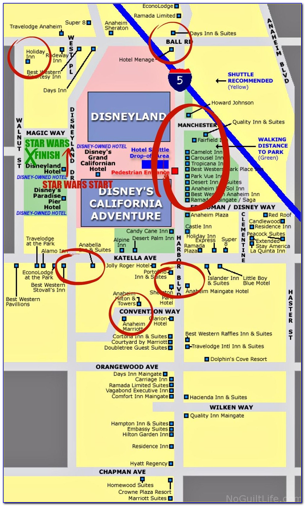 Anaheim Hotel Google Maps