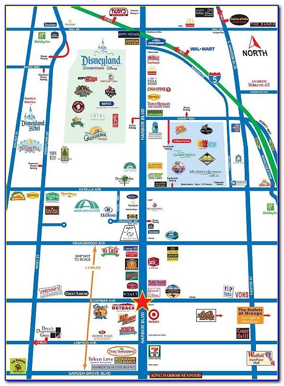 Anaheim Marriott Hotel Map