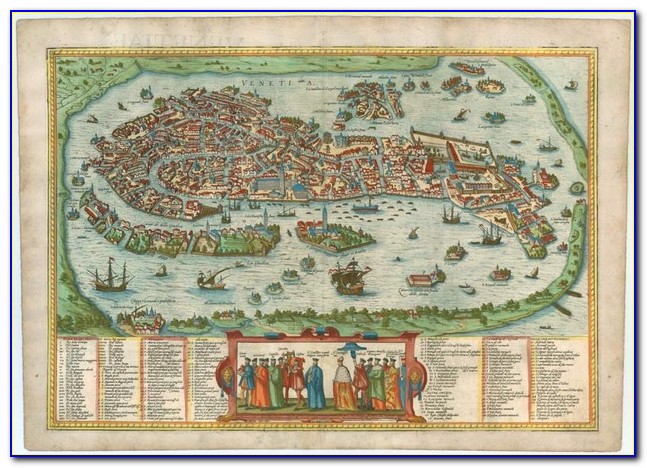 Antique Map Of Venice