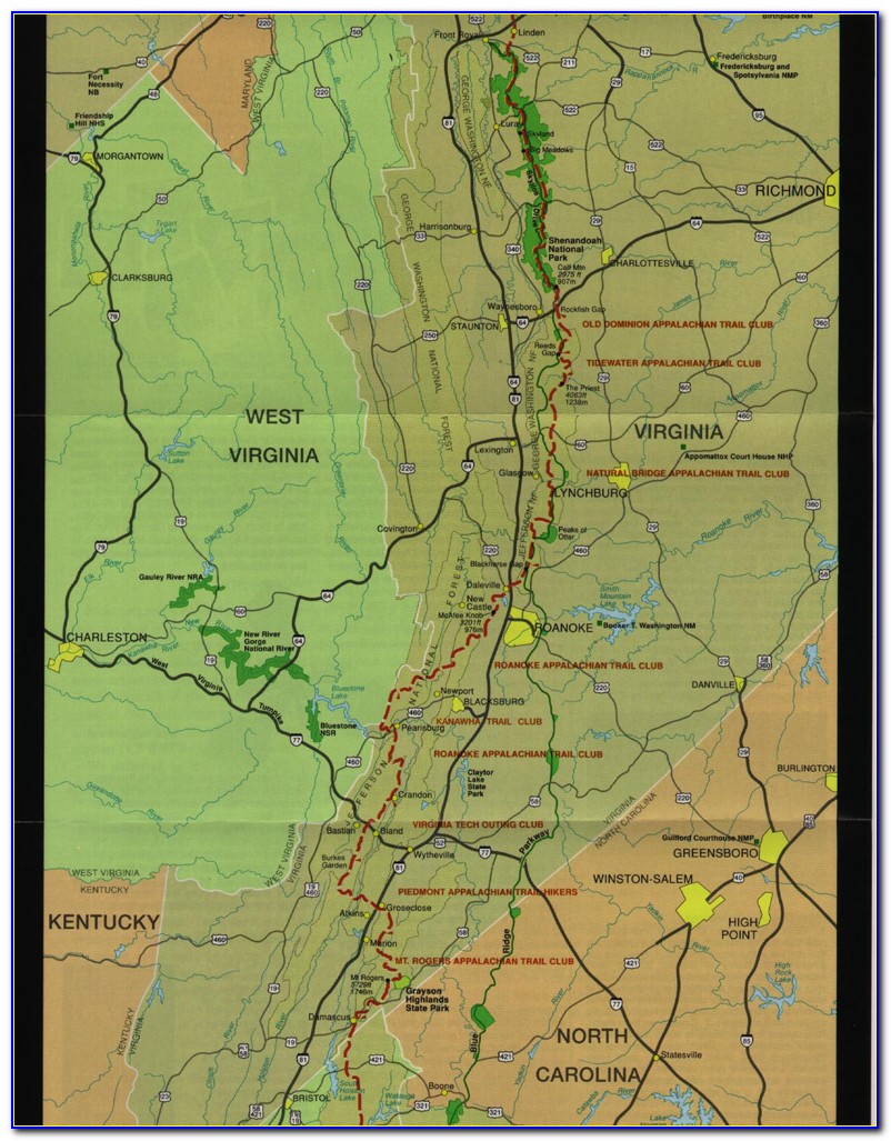 Appalachian Trail Map Georgia