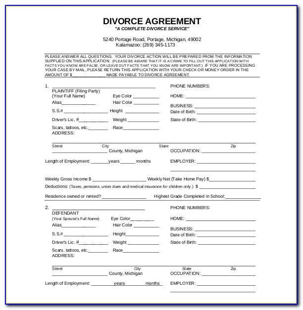 Application Form For Divorce In Mauritius