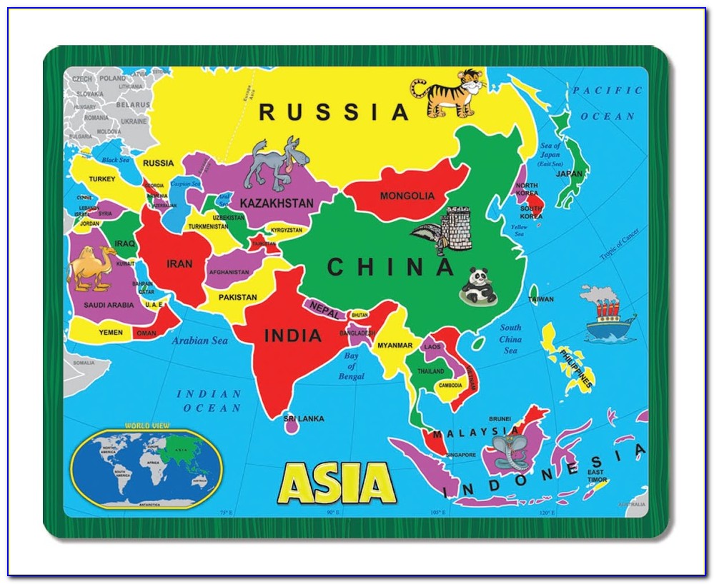 Asia Map Jigsaw Puzzle