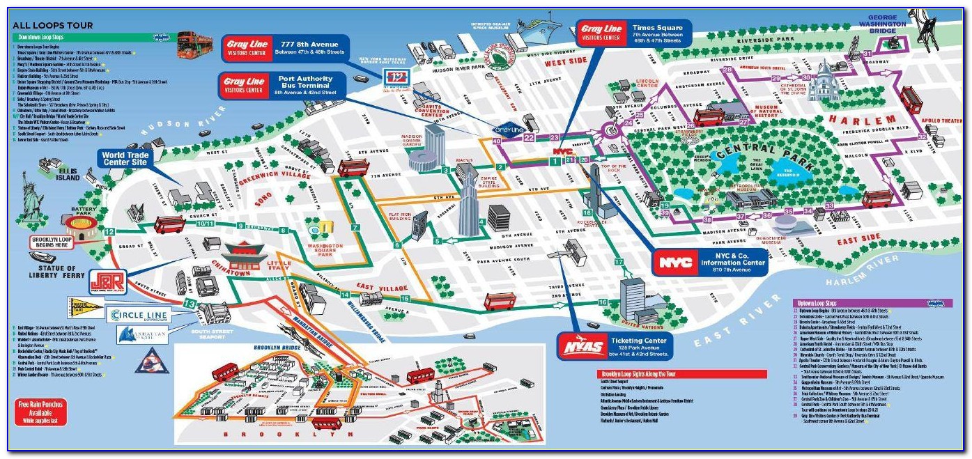 Auckland Hop On Hop Off Bus Route Map