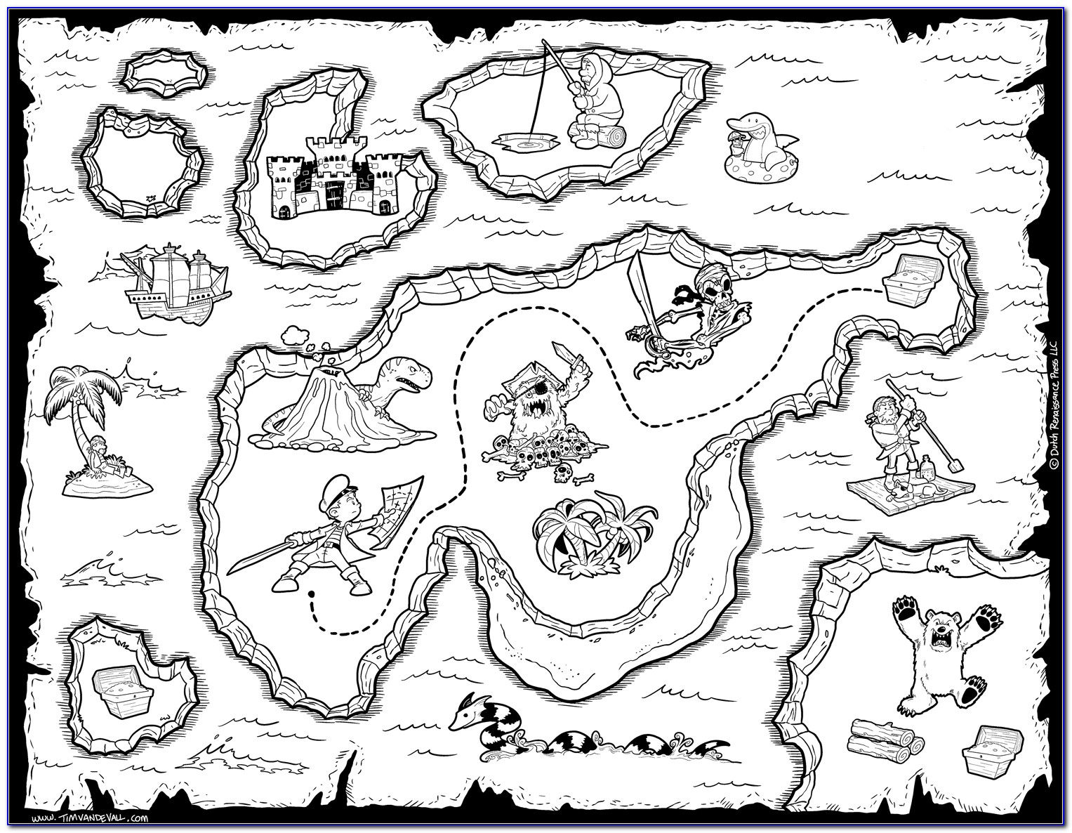 Blank Pirate Maps To Print