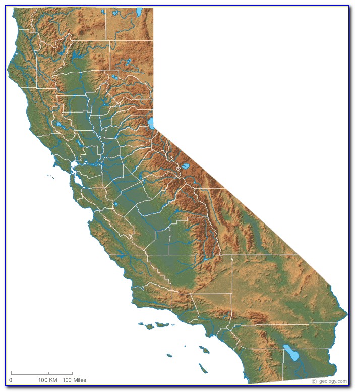 California Topo Map Index