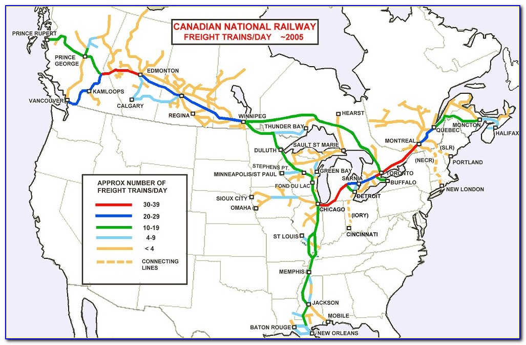 Canadian Pacific Railway Map