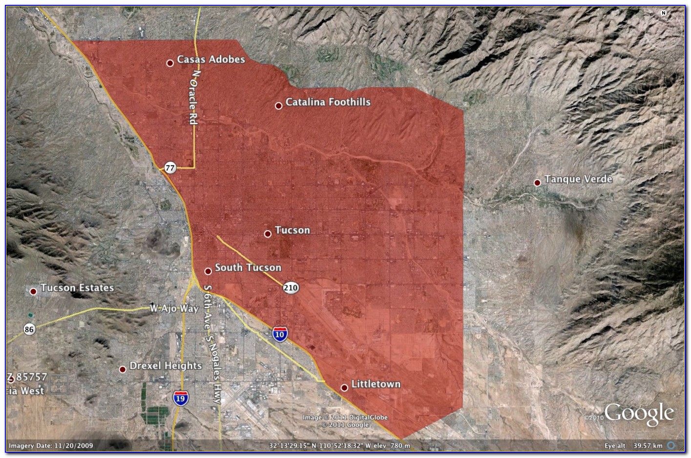 Cell Phone Coverage Map Tucson