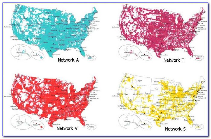 Cell Phone Coverage Maps At&t Verizon Sprint T Mobile