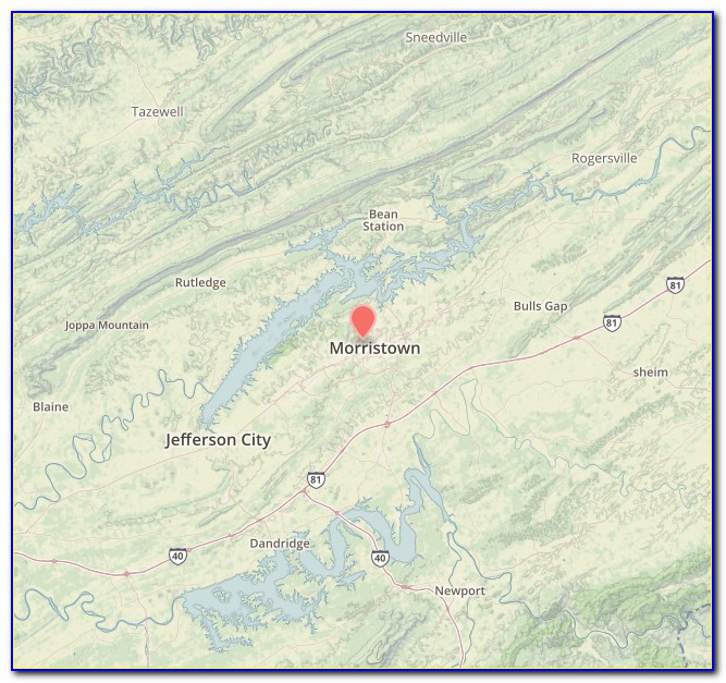 Cherokee Lake Tennessee Map
