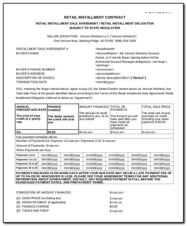 Commercial Addendum To Retail Installment Contract Form 508