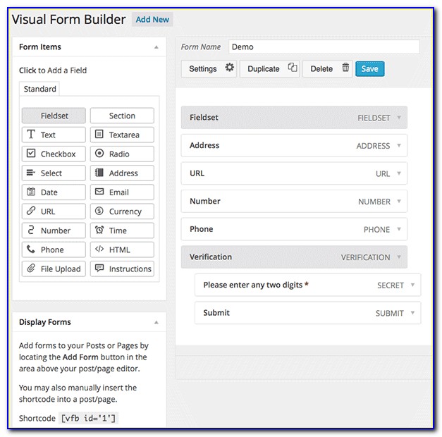 Contact Form Builder Wordpress Plugin By Vcita