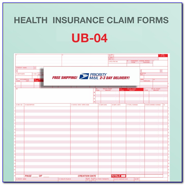 Copy Of Ub 04 Claim Form