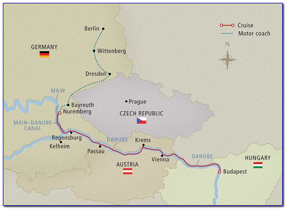 Danube River Cruise Map Google