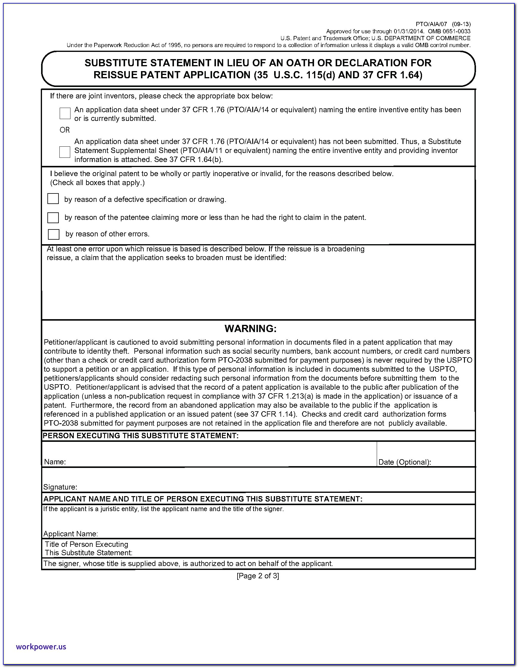 Provisional Patent Template Luxury Chapter 600 Parts Form And Content Application Fpo Resources