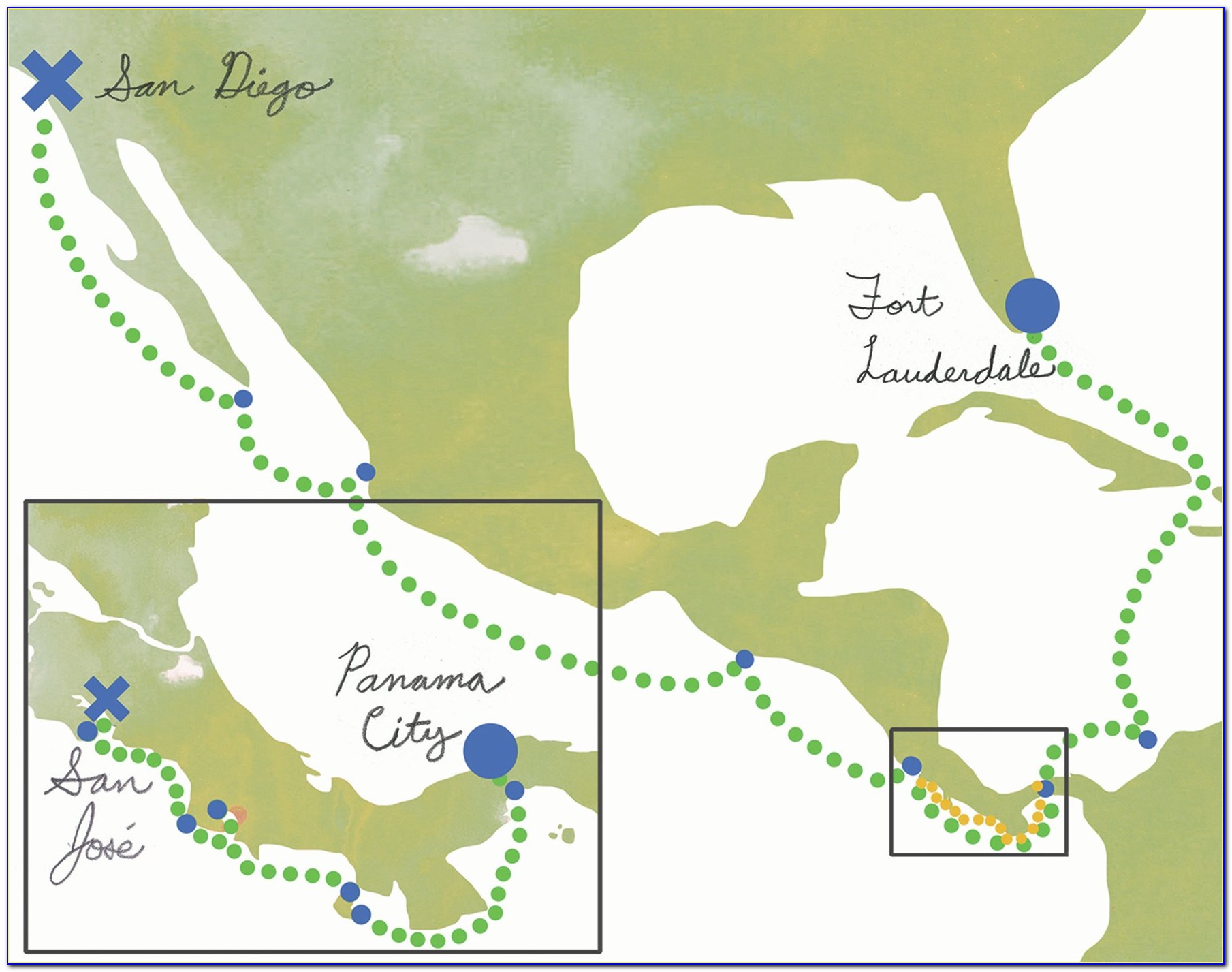 Disney Cruise Panama Canal Map