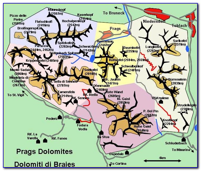 Dolomites Hiking Map Pdf
