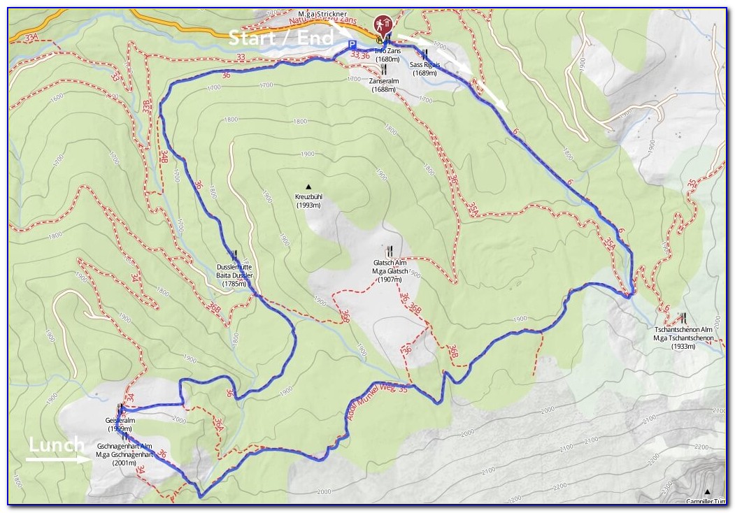 Dolomites Trail Map