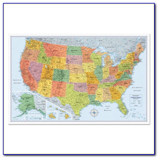 Dry Erase Us Wall Map