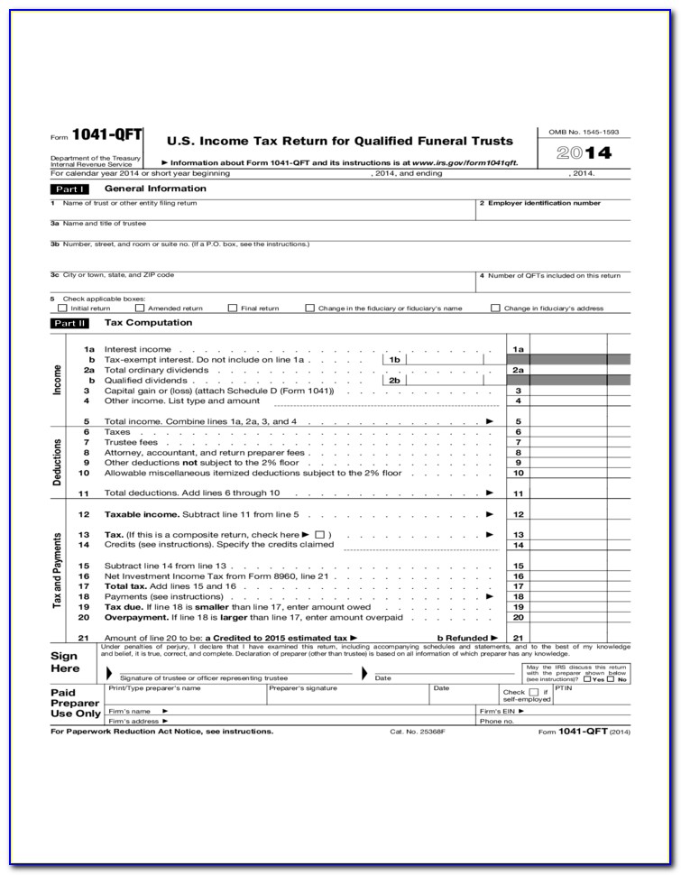 Form 1041 Tax Preparation Software