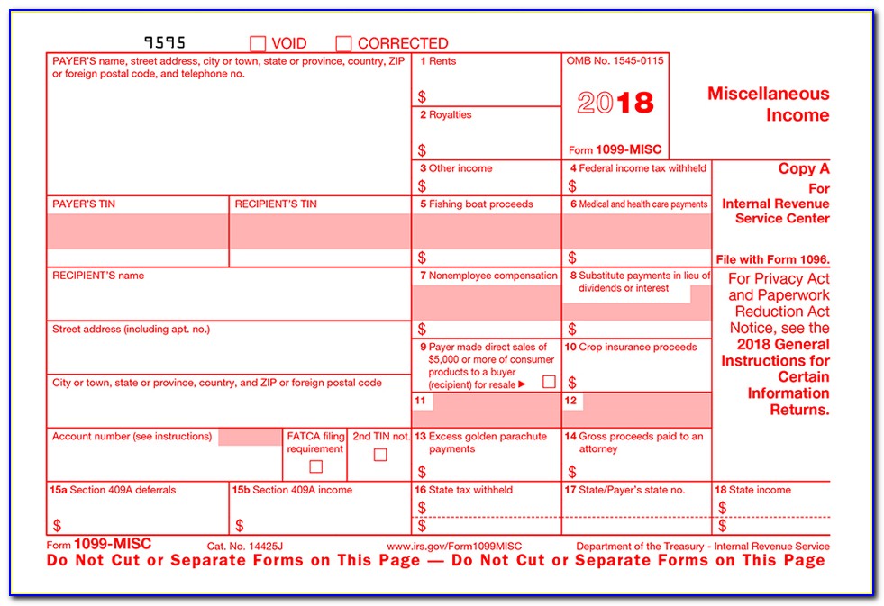 Form 1099 Misc 2016