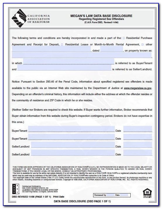 Free California Residential Lease Agreement Form