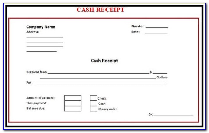 Cash Receipt Templates