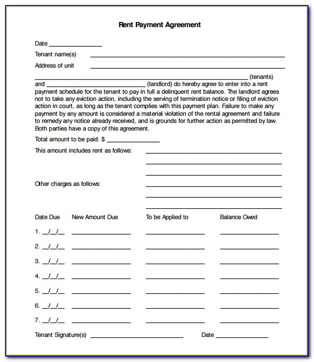 Free Installment Payment Agreement Form