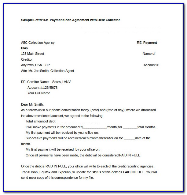 Free Printable Payment Agreement Forms