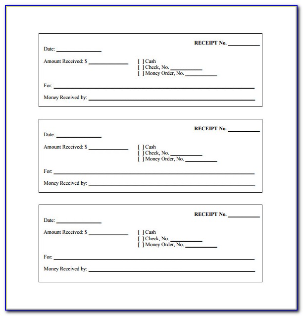 Free Printable Receipt Forms