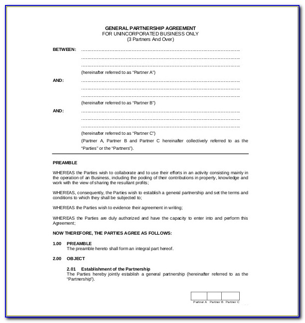 Partnership Agreement Template 12+ Free Word, Pdf Document Within General Partnership Agreement Template