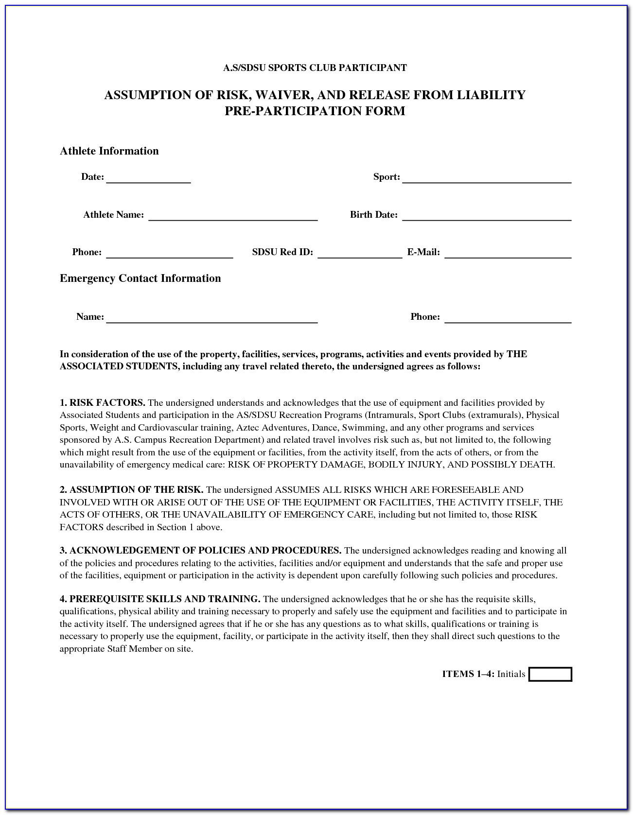 Doc650726 Doc575709 General Release Of Liability Form Template