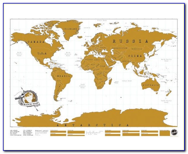 Globetrotter Maps® Scratchable World Map × 1