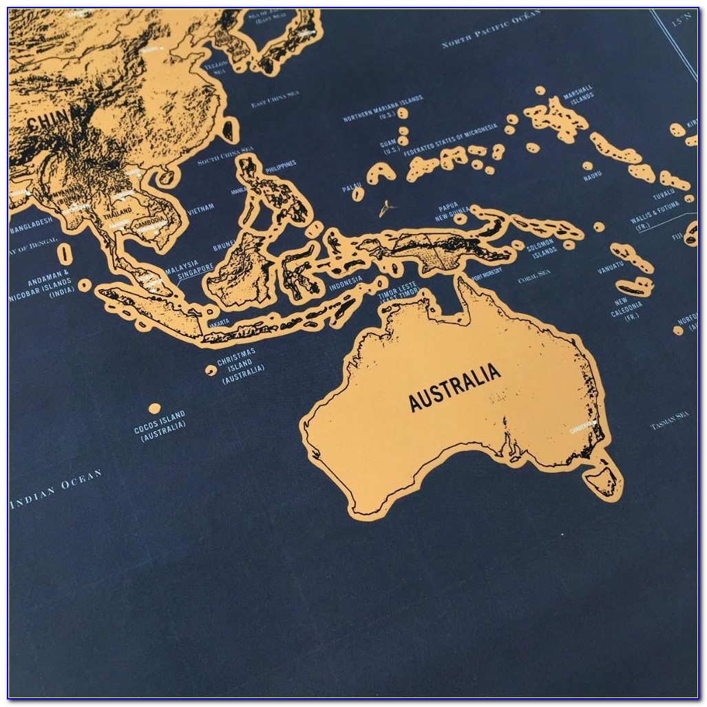Globetrotter Maps® Scratchable World Map