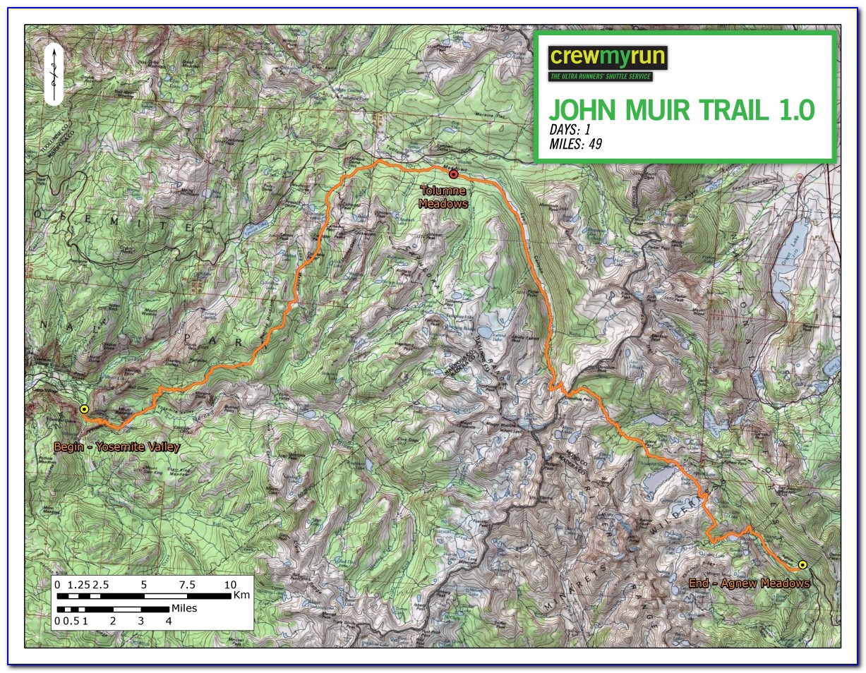 Harrison Maps John Muir Trail