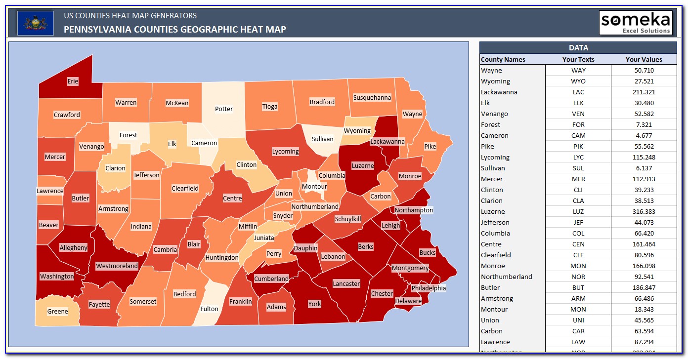 Heat Map Software Excel