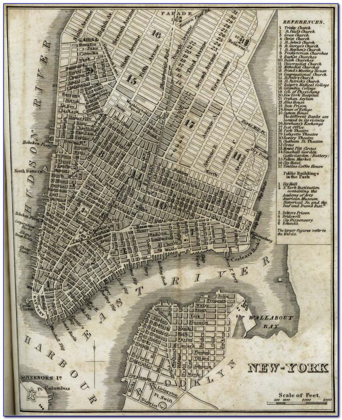 Historical Maps Of Manhattan