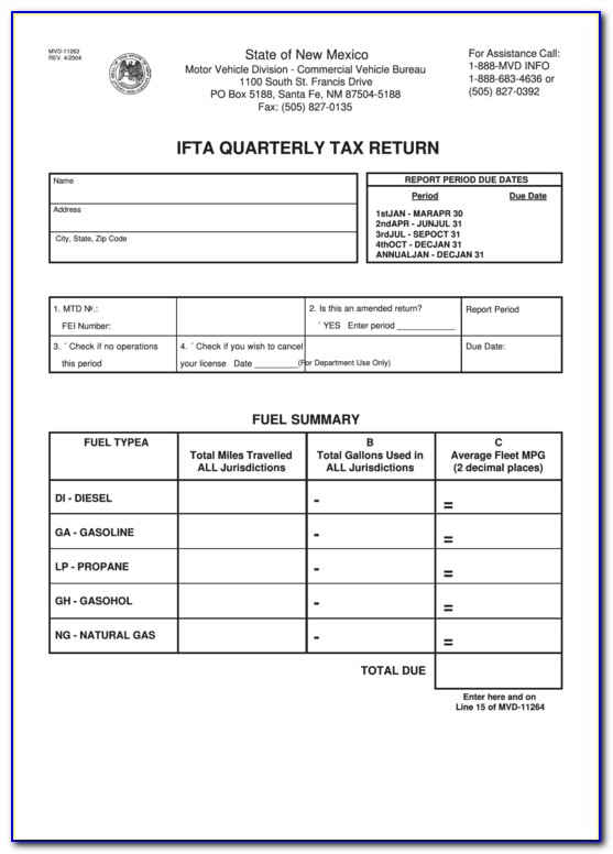 Ifta Tax Forms Ga