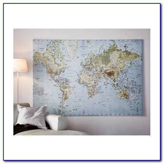 Ikea World Map Canvas Instructions