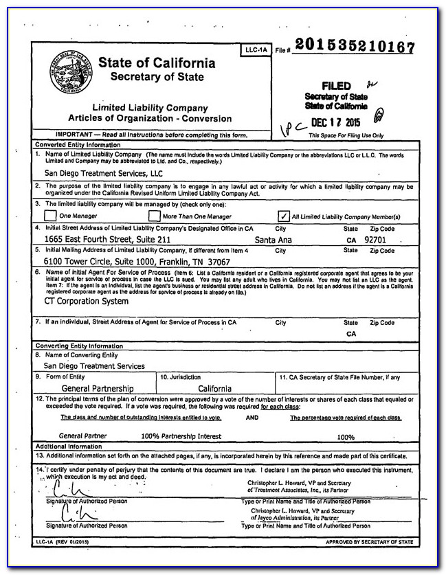Illinois Secretary Of State Llc Forms