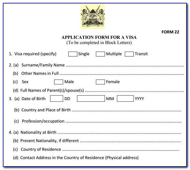 Indian Embassy Visa Application Form Online