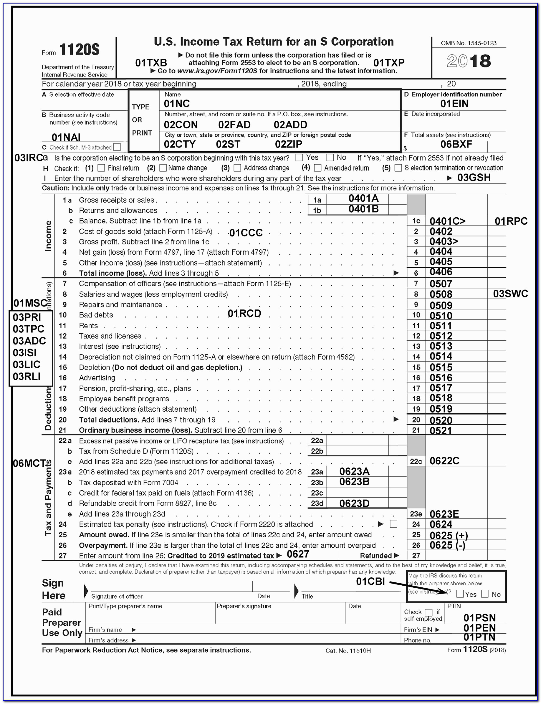 Irs Tax Form 1120 For 2014