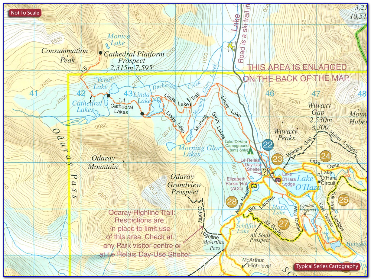 Jasper Backcountry Hiking Map