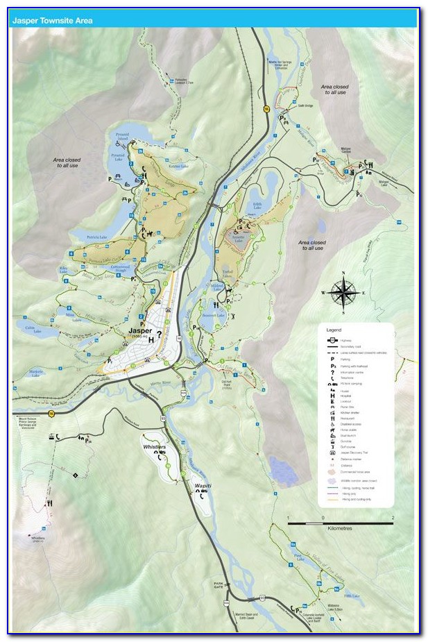 Jasper Hiking Map