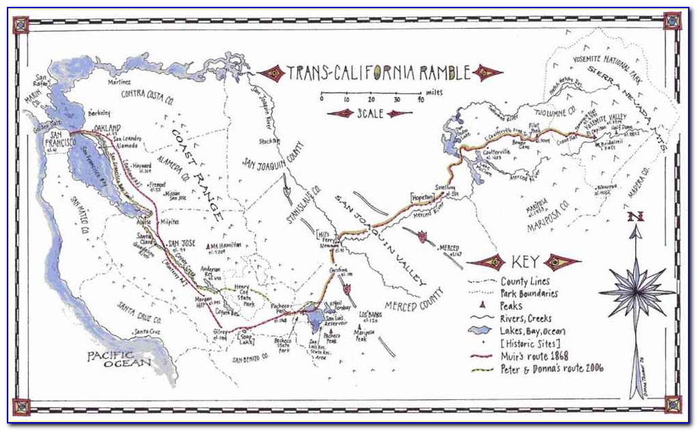 John Muir Trail Map Hiwassee River