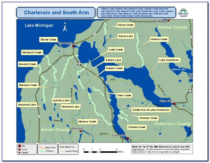 Lake Charlevoix Map