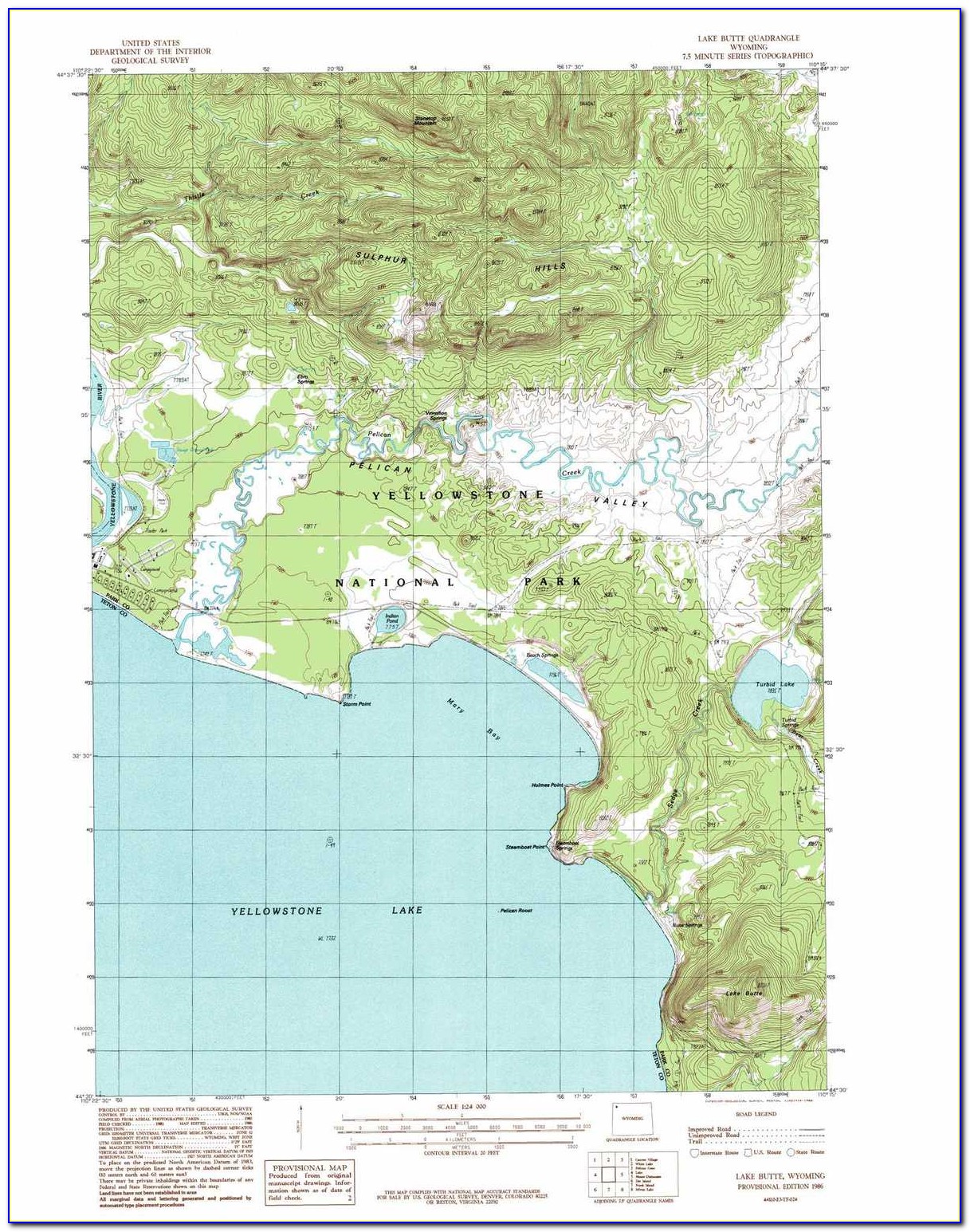 Lake Contour Maps Nebraska