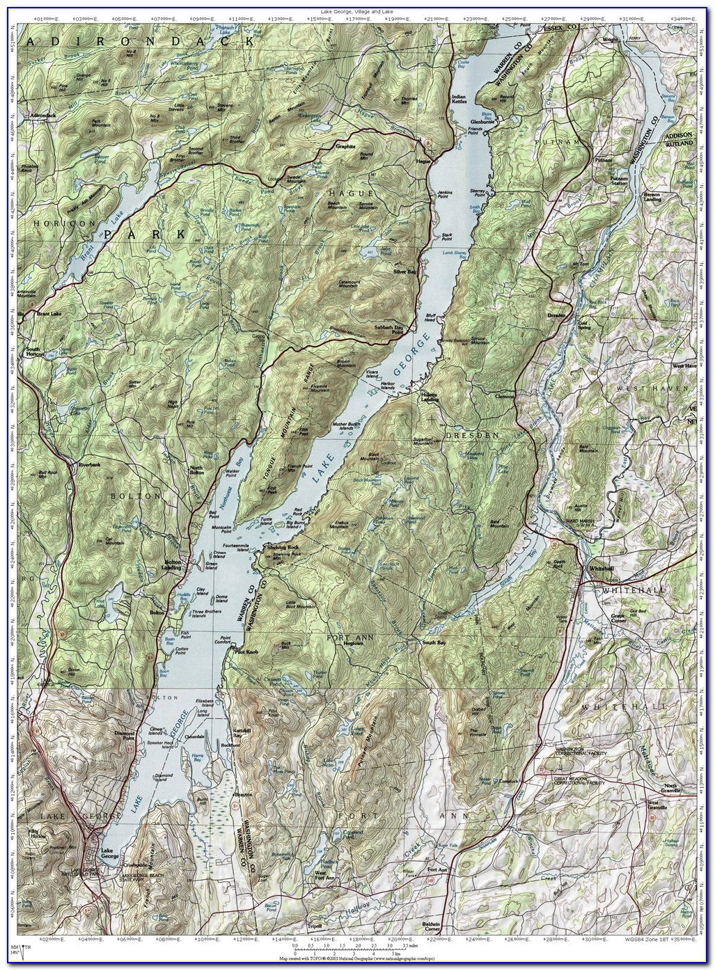 Lake Contour Maps Uk